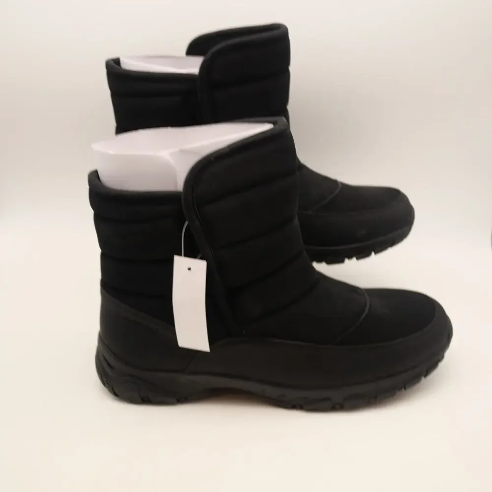Lands' End  Men's Boots Expedition WP Insulated  Winter Boots Black 10 WIDE NEW